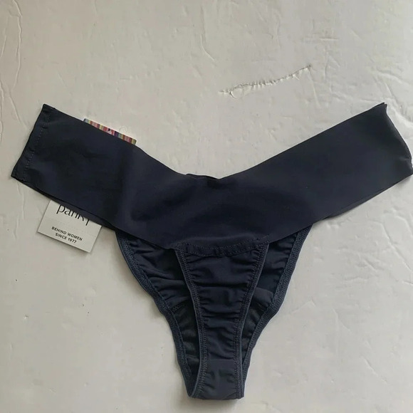 Hanky Panky Thong Blue Natural Rise Small NWT - Picture 5 of 9